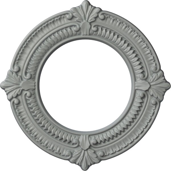 Ekena Millwork Benson Ceiling Medallion (Fits Canopies up to 6 1/8"), 11 1/8"OD x 6 1/8"ID x 5/8"P, Primed White CM11BN - main